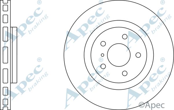 APEC BRAKING Тормозной диск DSK2502